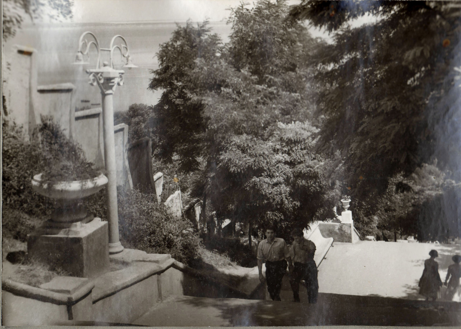 Каменная лестница в 1950-1960-е гг. Любительская фотография