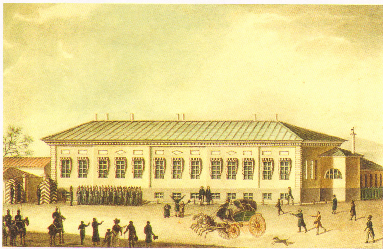 Отъезд императора в Крым, 1825 г. Гравюра